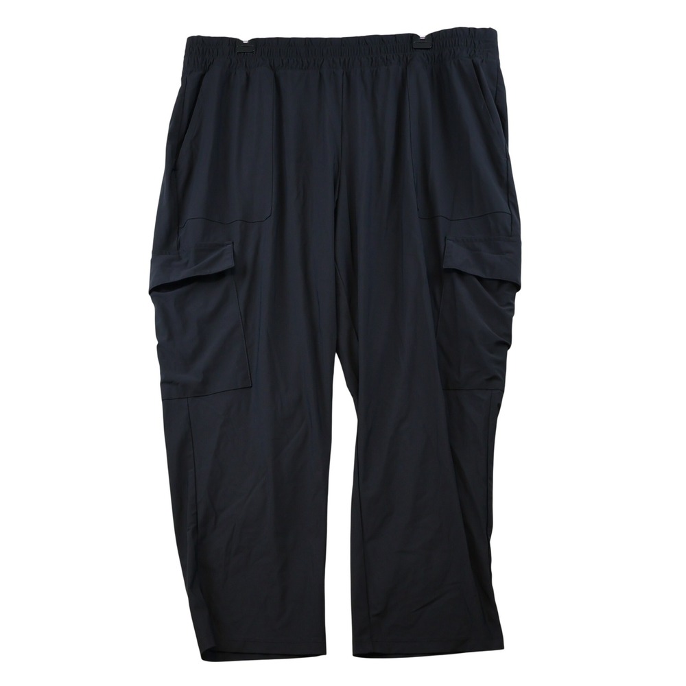 Old Navy Women XL Petite SleekTech Cargo Pants Black Go-Dry Stretch 422029-00